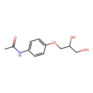 1,2-Propanediol, 3-(p-acetamidophenoxy)- structure