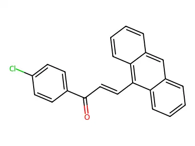 3-Anthracen-9-yl-1-(4-chlorophenyl)prop-2-en-1-one structure