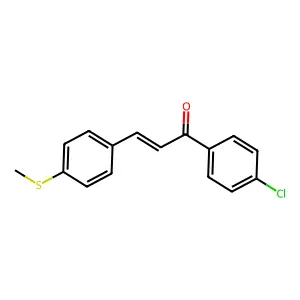 1-(4-Chlorophenyl)-3-[4-(methylthio)phenyl]-2-propen-1-one structure