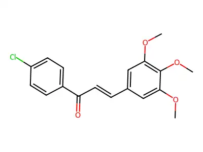 2-Propen-1-one, 1-(4-chlorophenyl)-3-(3,4,5-trimethoxyphenyl)- structure