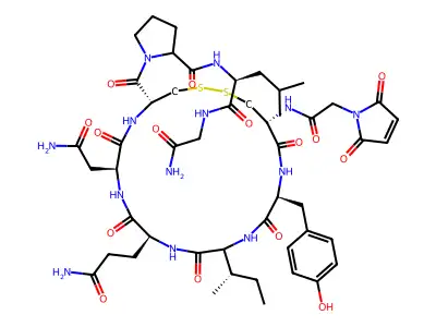 oxytocin, 1-(N-maleoyl-Gly)Cys- structure