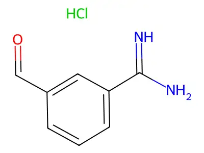 3-Formylbenzamidine hydrochloride structure