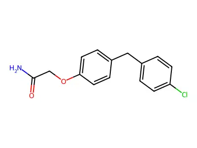 Acetamide, 2-(4-((4-chlorophenyl)methyl)phenoxy)- structure