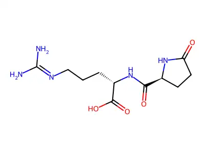 Arginylpyroglutamate structure