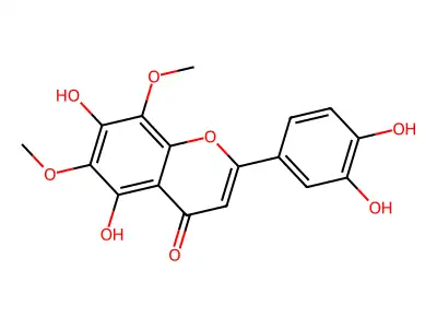 5,7,3',4'-Tetrahydroxy-6,8-dimethoxyflavone structure