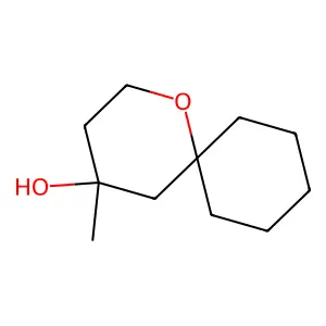 1-Oxaspiro(5.5)undecan-4-ol, 4-methyl- structure