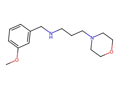(3-Methoxy-benzyl)-(3-morpholin-4-yl-propyl)-amine structure
