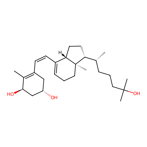 1,25-Dihydroxy-previtamin D(3) structure