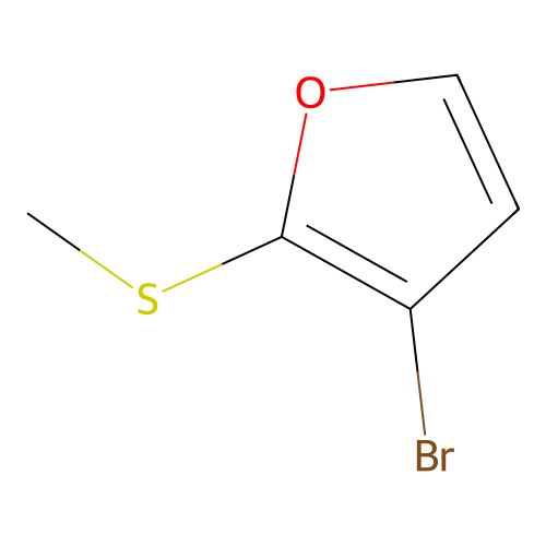 Furan, 3-bromo-2-(methylthio)- structure