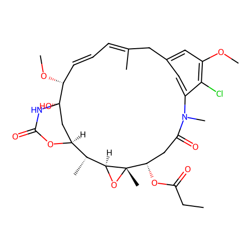 Maytansine, 2'-de(acetylmethylamino)- structure