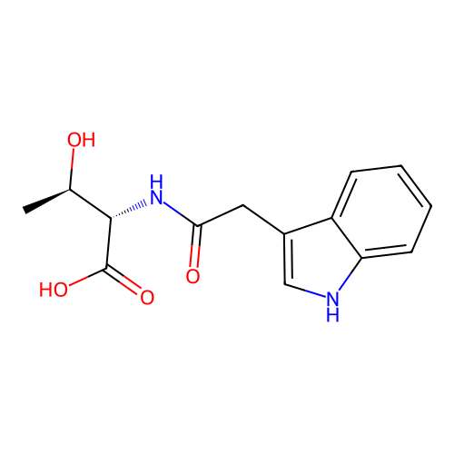 L-Threonine, N-(1H-indol-3-ylacetyl)- structure