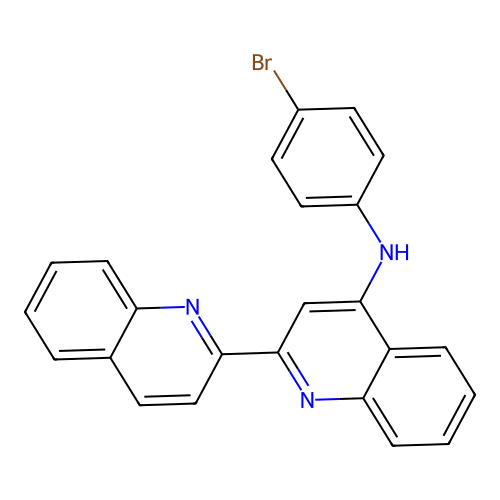 [2,2'-Biquinolin]-4-amine, N-(4-bromophenyl)- structure