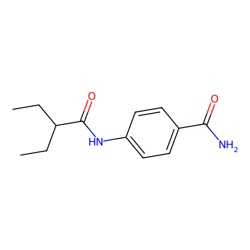 4-(2-Ethylbutanoylamino)benzamide structure