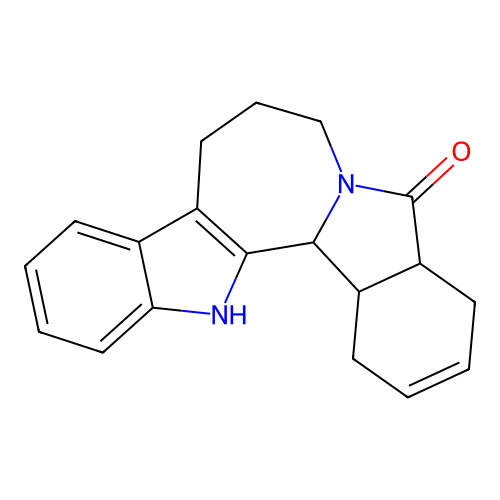 1,4,4a,8,9,14,14b,14c-octahydroisoindolo[2',1':1,2]azepino[3,4-b]indol-5(7H)-one structure