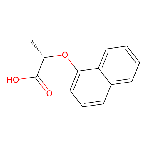 (s)-2-(1-Naphthyloxy)propionic acid structure