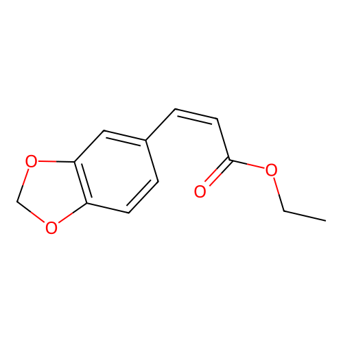 Ethyl (Z)-3-(1,3-benzodioxol-5-yl)acrylate structure