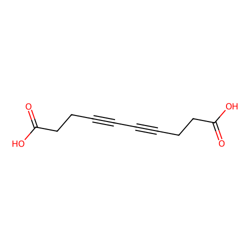 4,6-Decadiynedioic acid structure