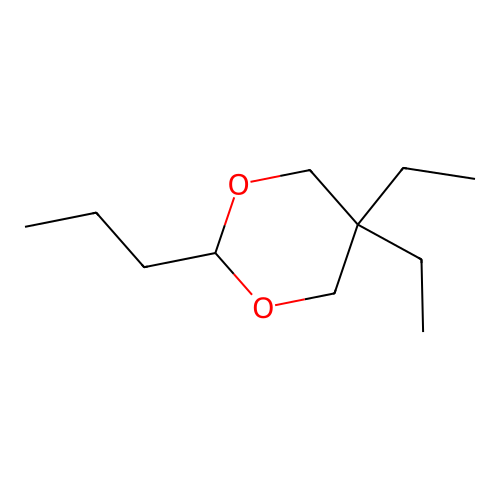 5,5-Diethyl-2-propyl-1,3-dioxane structure