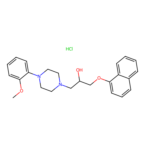 Naftopidil hydrochloride structure