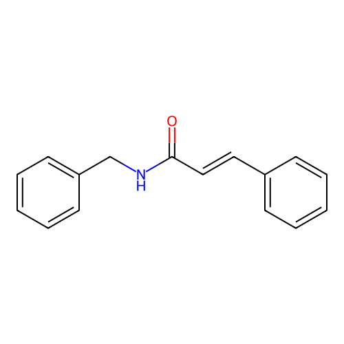 N-benzyl-3-phenylprop-2-enamide structure