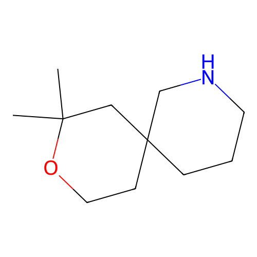 9-Oxa-2-azaspiro[5.5]undecane, 8,8-dimethyl- structure