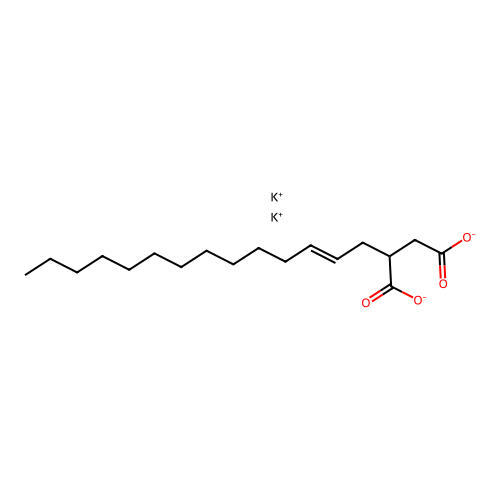 Dipotassium tetradec-2-enylsuccinate structure