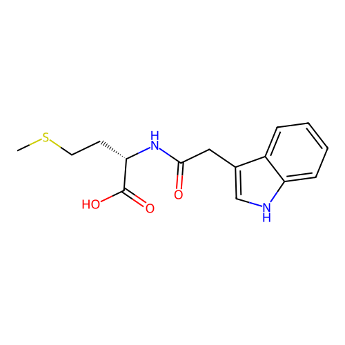 L-Methionine, N-(1H-indol-3-ylacetyl)- structure