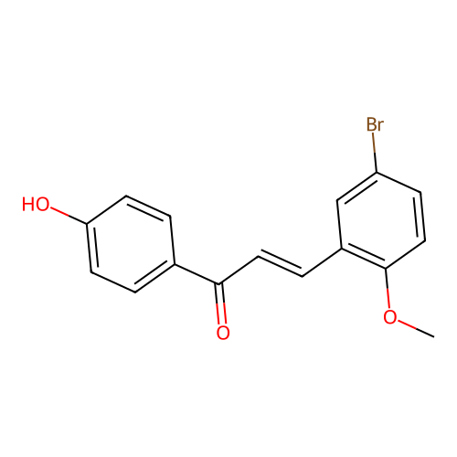 5-Bromo-4'-hydroxy-2-methoxychalcone structure
