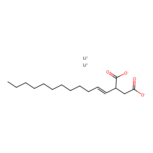 Dilithium dodecenylsuccinate structure