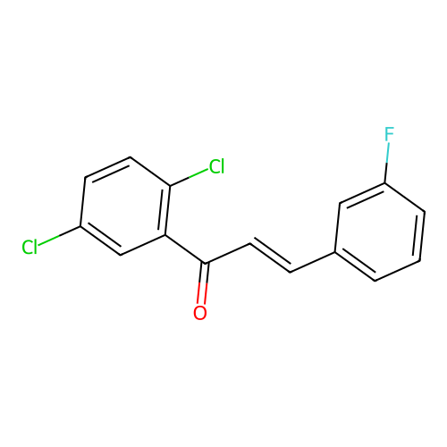 (2E)-1-(2,5-Dichlorophenyl)-3-(3-fluorophenyl)prop-2-en-1-one structure