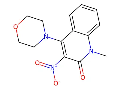 1-Methyl-4-morpholin-4-yl-3-nitroquinolin-2-one structure