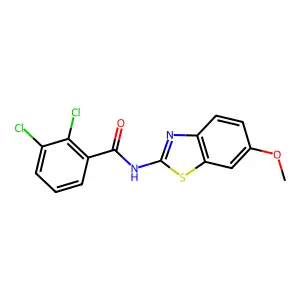2,3-dichloro-N-(6-methoxy-1,3-benzothiazol-2-yl)benzamide structure