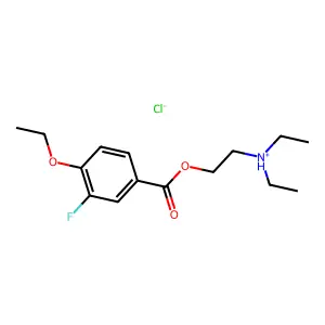 2-(Diethylamino)ethyl 4-ethoxy-3-fluorobenzoate--hydrogen chloride (1/1) structure