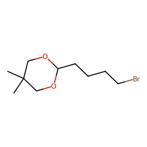 1,3-Dioxane, 2-(4-bromobutyl)-5,5-dimethyl- structure