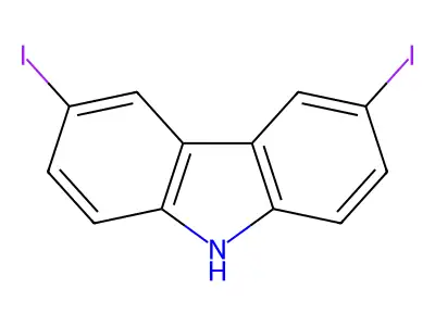 3,6-diiodo-9H-carbazole structure