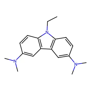 3,6-Bis(N-dimethylamino)-9-ethylcarbazole structure
