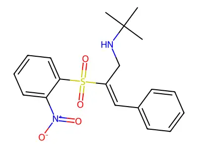 2-Propen-1-amine,n-(1,1-dimethylethyl)-2-[(2-nitrophenyl)sulfonyl]-3-phenyl- structure