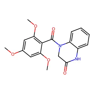 4-(2,4,6-Trimethoxybenzoyl)-1,3-dihydroquinoxalin-2-one structure
