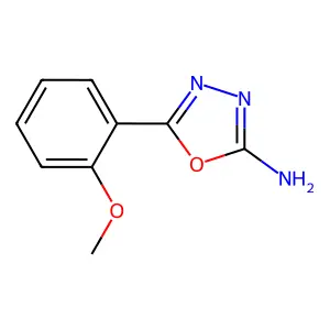 1,3,4-Oxadiazole, 2-amino-5-(o-methoxyphenyl)- structure