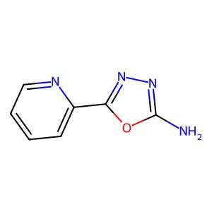 1,3,4-Oxadiazole, 2-amino-5-(2-pyridyl)- structure
