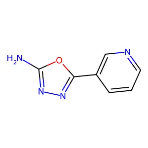 1,3,4-Oxadiazole, 2-amino-5-(3-pyridyl)- structure