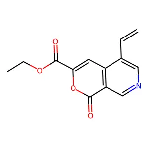 Ethyl 5-ethenyl-1-oxopyrano[3,4-c]pyridine-3-carboxylate structure