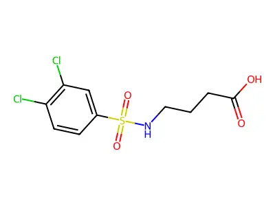 4-(3,4-二氯苯磺酰氨基)丁酸 structure
