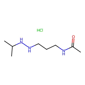 Acetamide, N-(3-(2-(1-methylethyl)hydrazino)propyl)-, monohydrochloride structure