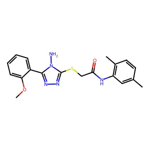 2-{[4-amino-5-(2-methoxyphenyl)-4H-1,2,4-triazol-3-yl]sulfanyl}-N-(2,5-dimethylphenyl)acetamide structure