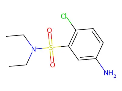 5-amino-2-chloro-N,N-diethylbenzene-1-sulfonamide structure