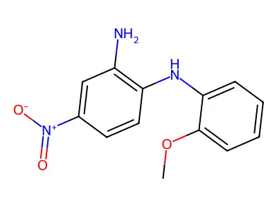 1-N-(2-methoxyphenyl)-4-nitrobenzene-1,2-diamine structure