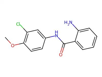 2-amino-N-(3-chloro-4-methoxyphenyl)benzamide structure