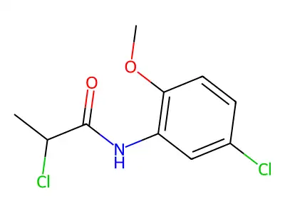 2-chloro-N-(5-chloro-2-methoxyphenyl)propanamide structure