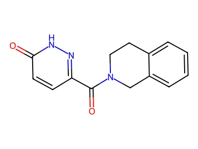 3-(3,4-dihydro-1H-isoquinoline-2-carbonyl)-1H-pyridazin-6-one structure